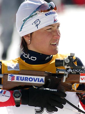BAVEREL-ROBERT Florence. Pokljuka 2006 Women Sprint