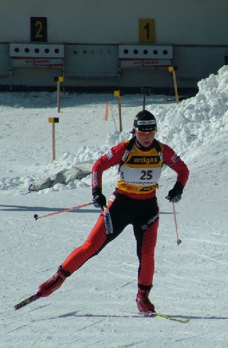 BRANKOVIC Tadeja. Pokljuka 2006 Women Sprint