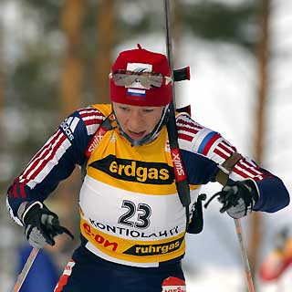 ZAITSEVA Olga. Kontiolahti 2006 Women Sprint