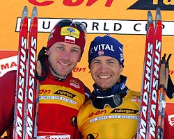 BJOERNDALEN Ole Einar, , SIKORA Tomasz. Holmenkollen 2006 Men Sprint