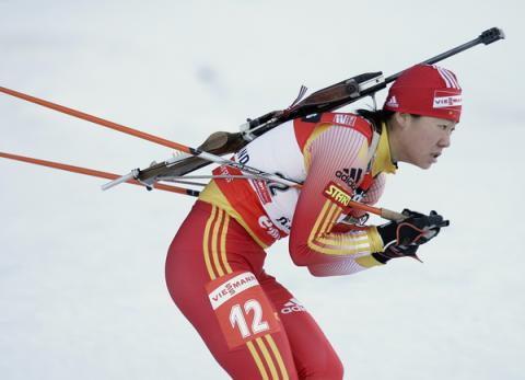 DONG Xue. Oestersund 2006 Women Pursuit
