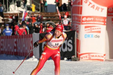 KONG Yingchao. Hochfilzen/Osrblie 2006 Women Sprint