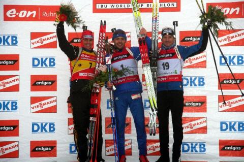 GREIS Michael, , KRUGLOV Nikolay, , VUILLERMOZ Rene Laurent. Oberhof 2007 Men Sprint