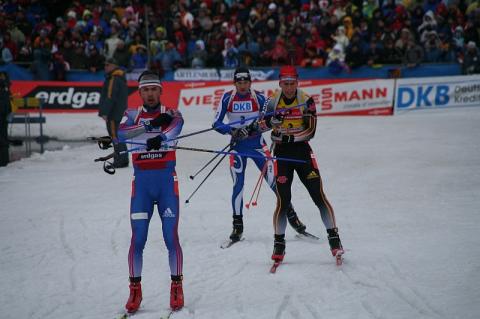 GREIS Michael, , KRUGLOV Nikolay, , VUILLERMOZ Rene Laurent. Oberhof 2007 Men Pursuit