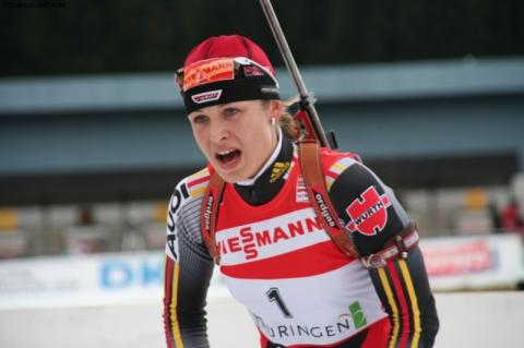 NEUNER Magdalena. Oberhof 2007 Women Pursuit