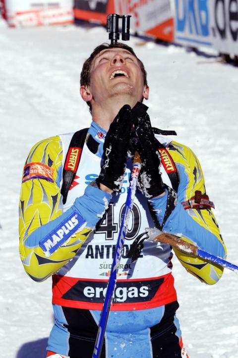 DERYZEMLYA Andriy. WCH 2007. Antholz. Men sprint