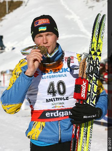 DERYZEMLYA Andriy. WCH 2007. Antholz. Men sprint