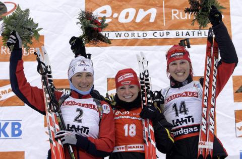 BAVEREL-ROBERT Florence, , HENKEL Andrea, , WILHELM Kati. Lahti 2007. Individual women.