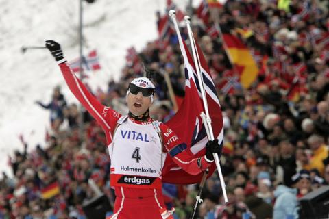 BJOERNDALEN Ole Einar. Holmenkollen 2007. Men pursuit.