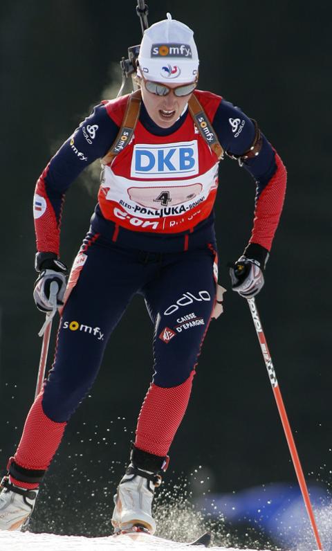 PERETTO Delphine. Pokljuka 2007. Relay. Women