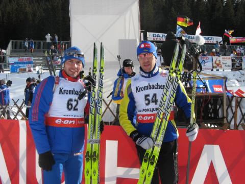 AIDAROV Alexei, , KRUGLOV Nikolay. Pokljuka 2007. Ukrainian team