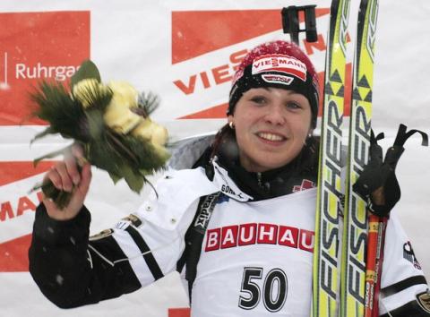 NEUNER Magdalena. Oberhof 2008 Women Sprint