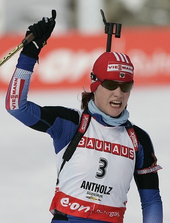 SLEPTSOVA Svetlana. Antholz 2008. Pursuit. Women.