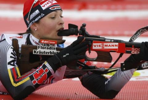 NEUNER Magdalena. World Championship 2008. Ostersund. Sprint. Women.