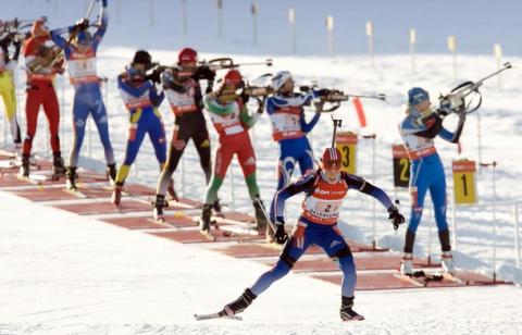 SLEPTSOVA Svetlana. World Championship 2008. Ostersund. Mixed relay.