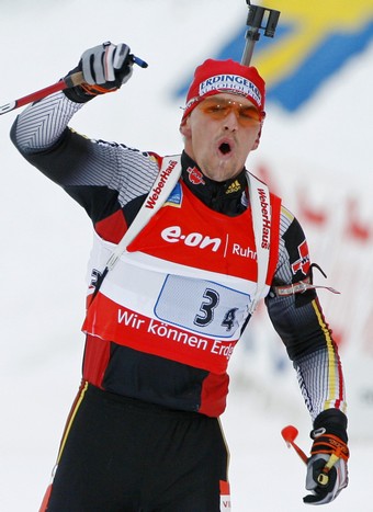 GREIS Michael. World Championship 2008. Ostersund. Relay. Men.