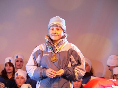 KHVOSTENKO Oksana. World Championship 2008. Ostersund. Ukrainian team.