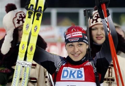 NEUNER Magdalena. Khanty-Mansiysk 2008. Women. Sprint.