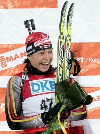 NEUNER Magdalena. Khanty-Mansiysk 2008. Women. Sprint.