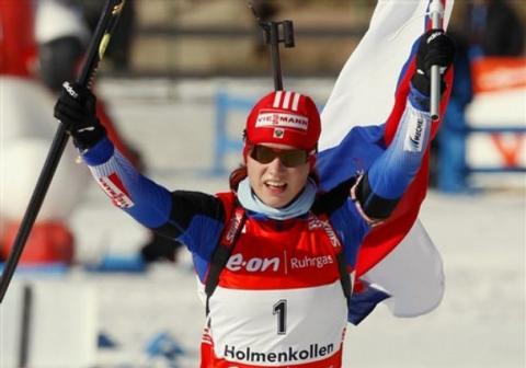 SLEPTSOVA Svetlana. Holmenkollen 2008. Women. Pursuit.