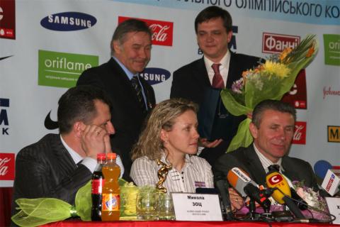 KHVOSTENKO Oksana, , ZOTS Nikolay, , KOLUPAEV Yevgeniy. Best sportsmen of Ukraine