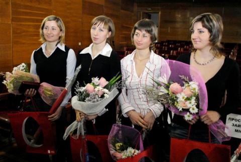 SEMERENKO Valj, , SEMERENKO Vita, , KARASEVYCH Nina, , YAKOVLEVA Oksana. Best sportsmen of Ukraine