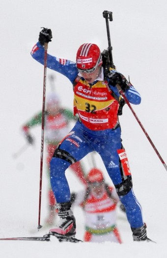 SLEPTSOVA Svetlana. Hochfilzen 2008. Sprints.