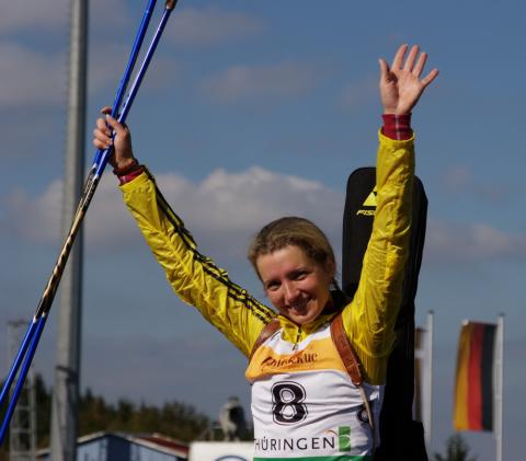 LEVCHENKOVA Natalia. Oberhof 2009. Summer world championship. Sprint. Men, women. 