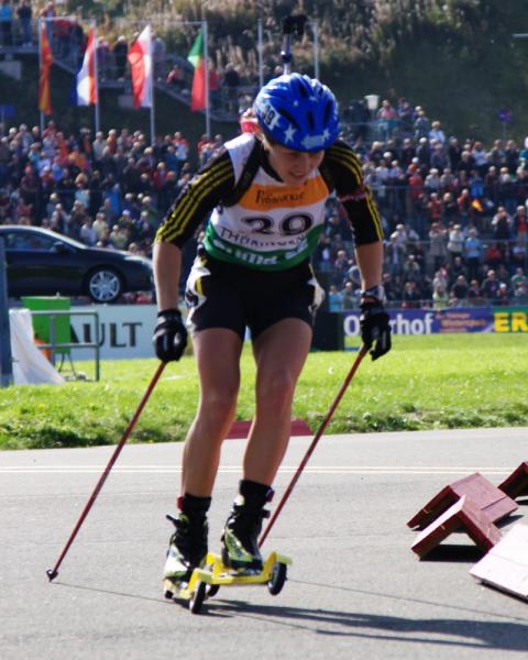 BACHMANN Tina. Oberhof 2009. Summer world championship. Sprint. Men, women. 