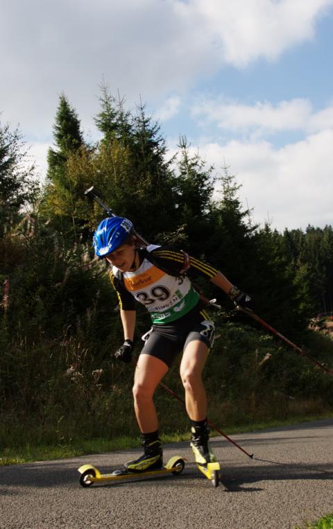 SUPRUN Inna. Oberhof 2009. Summer world championship. Sprint. Men, women. 