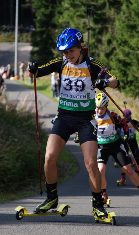 SUPRUN Inna. Oberhof 2009. Summer world championship. Sprint. Men, women. 