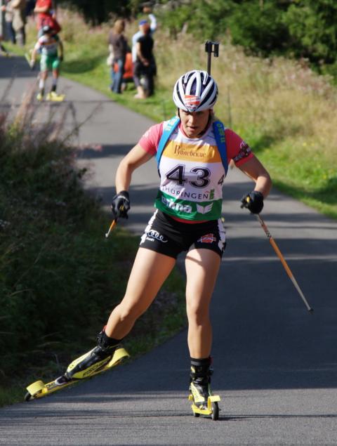 NEUNER Magdalena. Oberhof 2009. Summer world championship. Sprint. Men, women. 