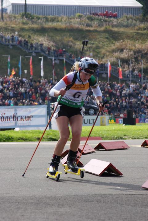 BABETSKAYA Iryna. Oberhof 2009. Summer world championship. Sprint. Men, women. 