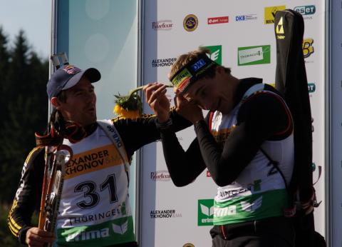 ROESCH Michael, , STEPHAN Christoph. Oberhof 2009. Summer world championship. Sprint. Men, women. 