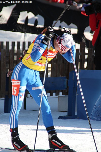 USTYUGOV Evgeny. Antholz 2010. Sprint. Men.