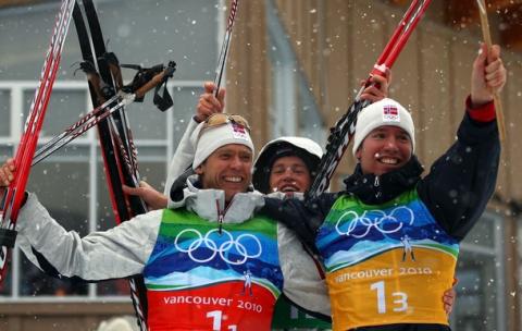 HANEVOLD Halvard, , SVENDSEN Emil Hegle, , BOE Tarjei. Vancouver 2010. Men relay