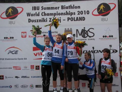 PERMINOVA Svetlana, , KALINA Nastassia, , TRACHUK Tatiana. Summer world championship 2010