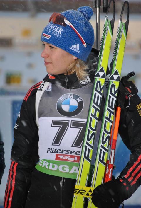NEUNER Magdalena. Hochfilzen 2010. Sprint. Women