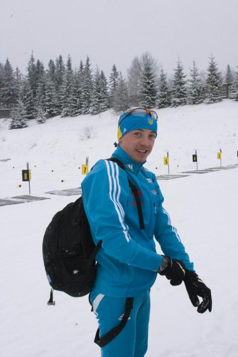 VOZNIAK Andriy. Ukrainian Biathlon Cup, December 2010. Tysovets
