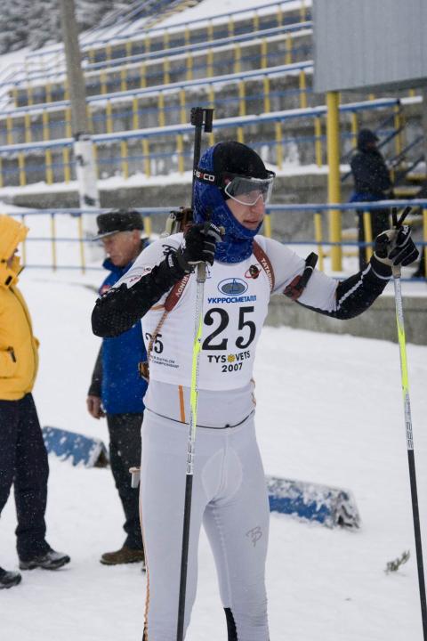 TERLIAKOVSKII Bogdan. Ukrainian Biathlon Cup, December 2010. Tysovets