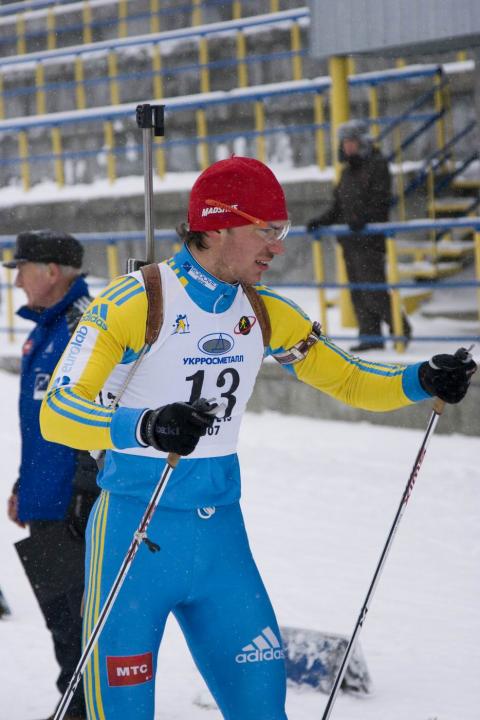 KOZHUSHKO Vitaliy. Ukrainian Biathlon Cup, December 2010. Tysovets