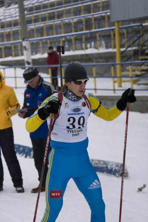 DAKHNO Olexandr. Ukrainian Biathlon Cup, December 2010. Tysovets