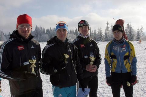 KILCHYTSKYY Vitaliy, , KOZHUSHKO Vitaliy, , PRYMA Artem. Ukrainian Biathlon Cup, December 2010. Tysovets