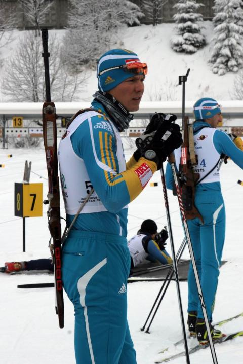 DERYZEMLYA Andriy. Ukrainian Biathlon Cup, December 2010. Tysovets