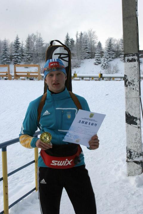 SOKOLYUK Vitaliy. Ukrainian Biathlon Cup, December 2010. Tysovets