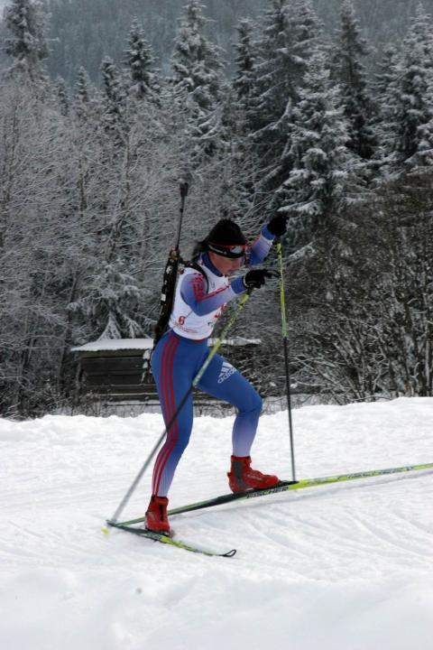 POLESHCHYKOVA Olga. Ukrainian Biathlon Cup, December 2010. Tysovets