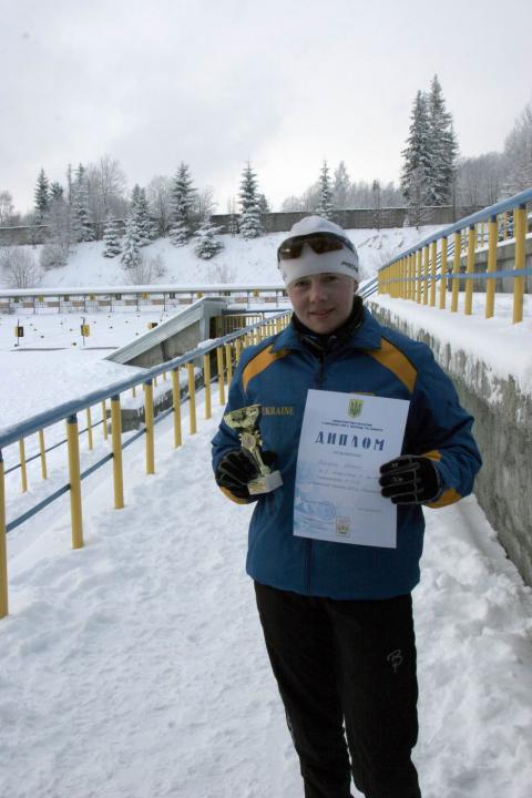 KARAGODINA Anastasiya. Ukrainian Biathlon Cup, December 2010. Tysovets