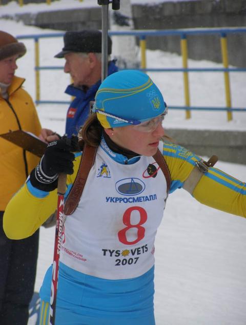 PETRENKO Iryna. Ukrainian Biathlon Cup, December 2010. Tysovets