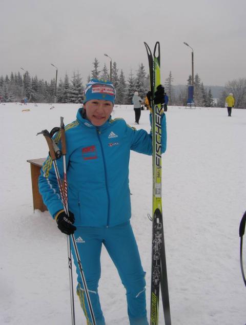 BURDYGA Natalya. Ukrainian Biathlon Cup, December 2010. Tysovets