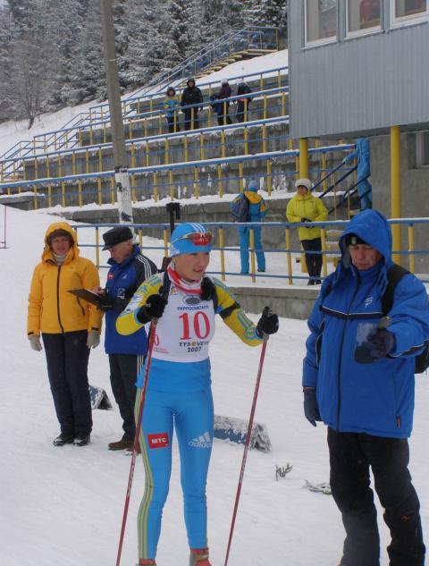 KRYKONCHUK Svetlana. Ukrainian Biathlon Cup, December 2010. Tysovets